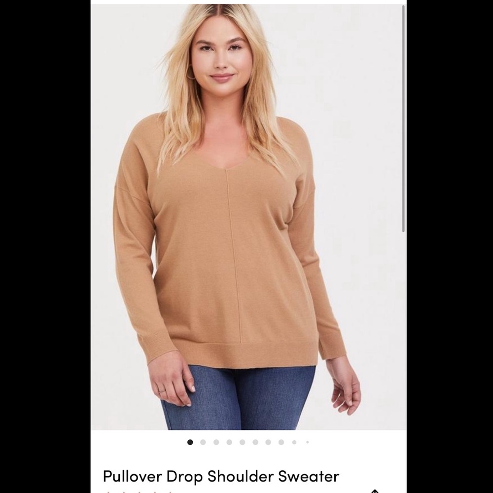 Pullover drop shoulder sweater - Torrid size 5